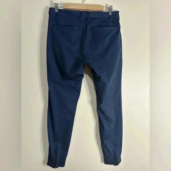 RHONE Zip Hem Commuter Blue Skinny Stretch Pants Size 30 - Picture 2 of 9
